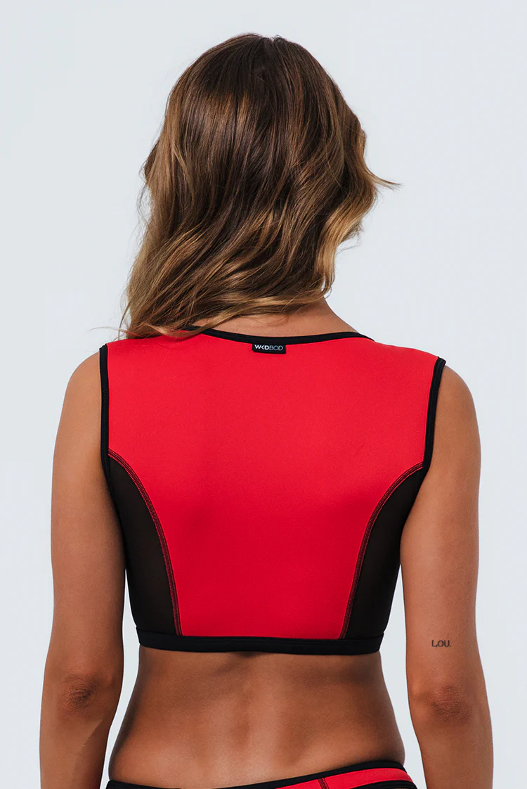 Neoprene Rush Swim Crop Top - Image 3