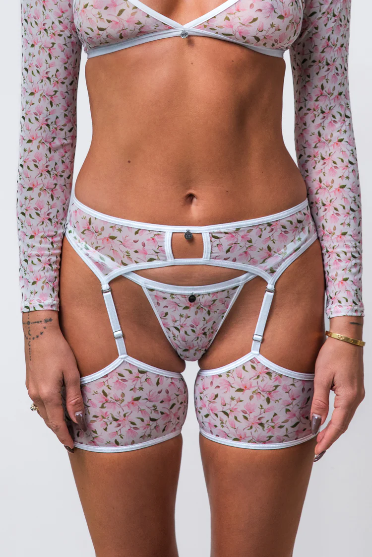 Paradise Mesh Garter Belt - Image 5