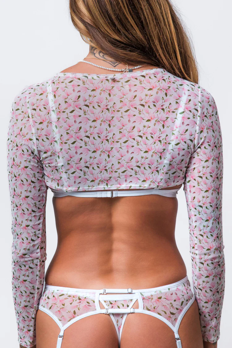 Paradise Mesh Bralette & Crop Top - Image 2