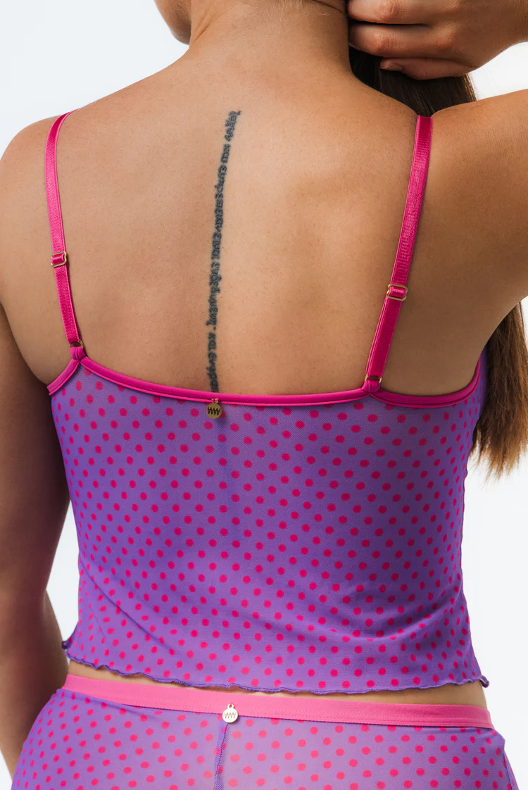 Polka Dot Dreams Crop Singlet - Image 3